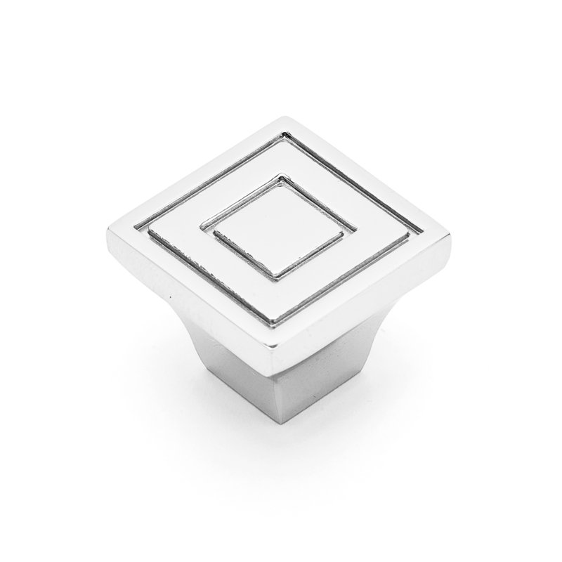 CK Series Square Knob, Large, Polished Nickel