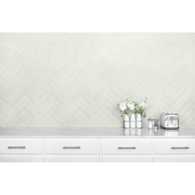Reverie 2.5" x 9" Porcelain Subway Wall & Floor Tile, Moon