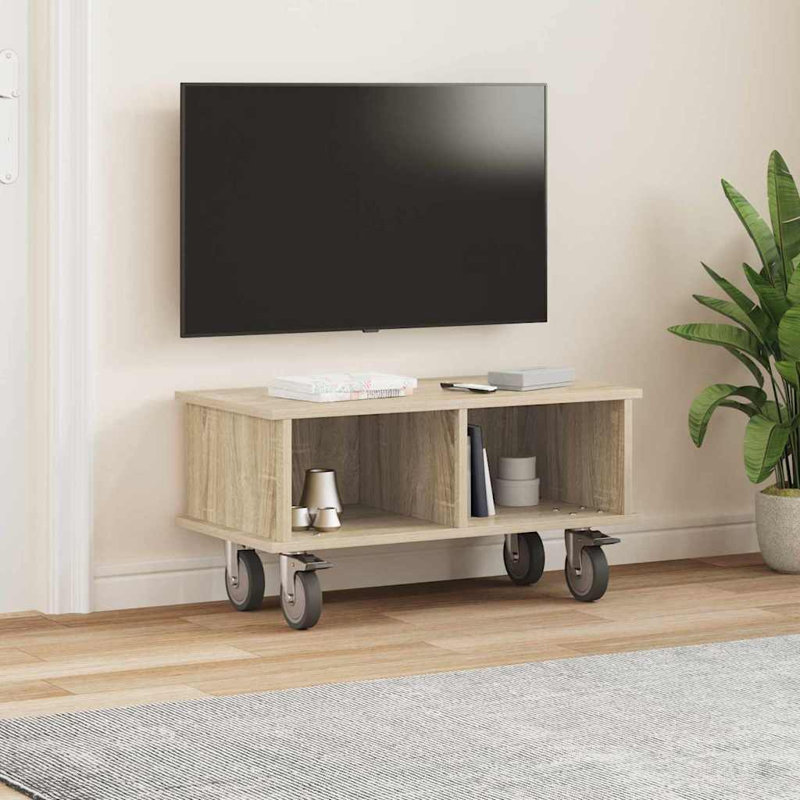 Unfinished TV Stand for TVs up to 78", Sonoma Oak