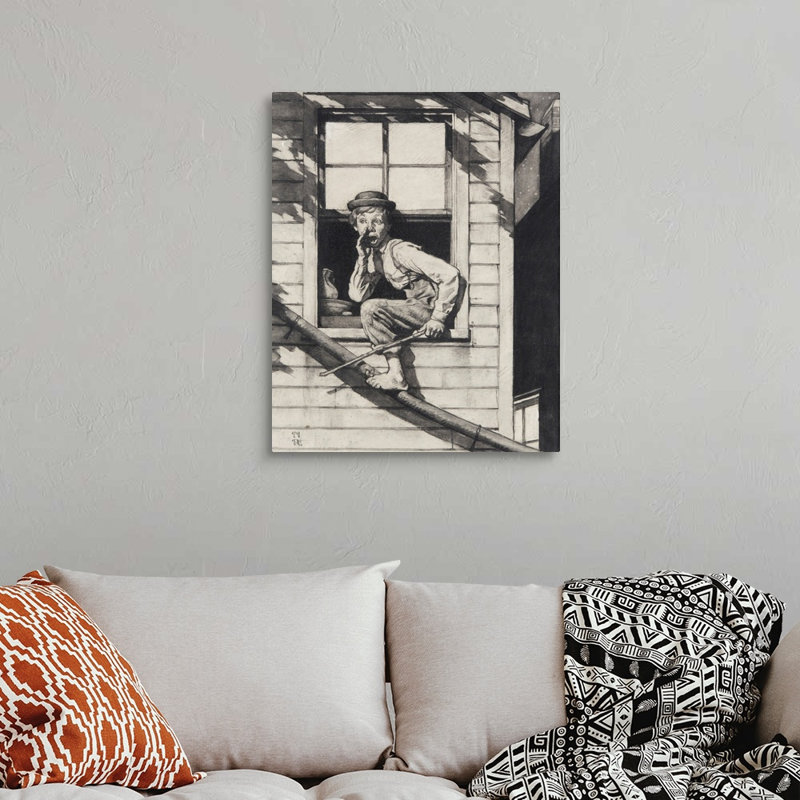 Art mural sur toile Tom Sawyer, Toile tendue, H 30 po x l 24 po x P 1,25 po