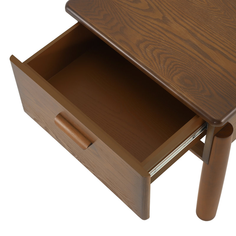 Barleston Mid-Century Modern Wood Accent Side Cabinet with Drawer for Living Room & Entryway, 1