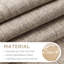 Faux Linen Blackout Curtain Panel Pair