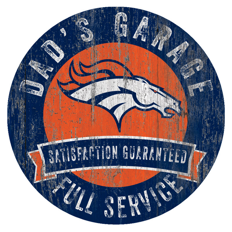 Décoration murale NFL Dad's Garage, Broncos de Denver