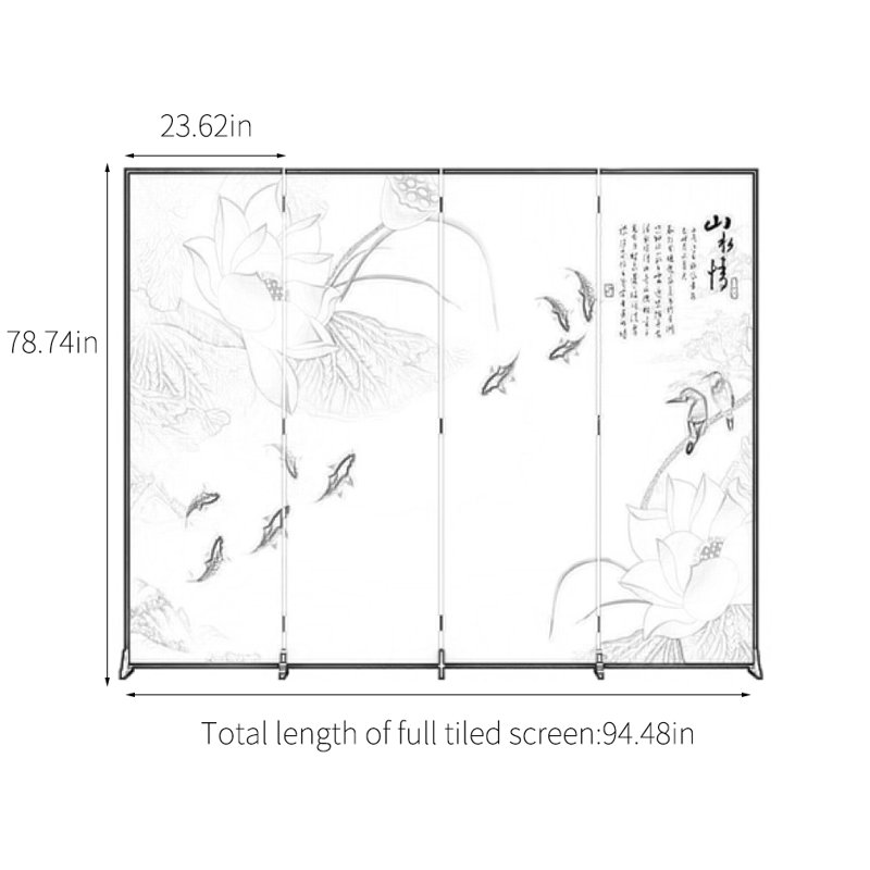 Uliano, 78.74" H x 94.48" W x 1.37" D