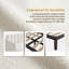 Lit de jour rembourré Boucle | Design moderne et luxueux | Mousse confortable, structure en métal sans grincement