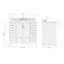 Ensemble de meuble-lavabo simple 43 po avec plateau Abshire-93359464