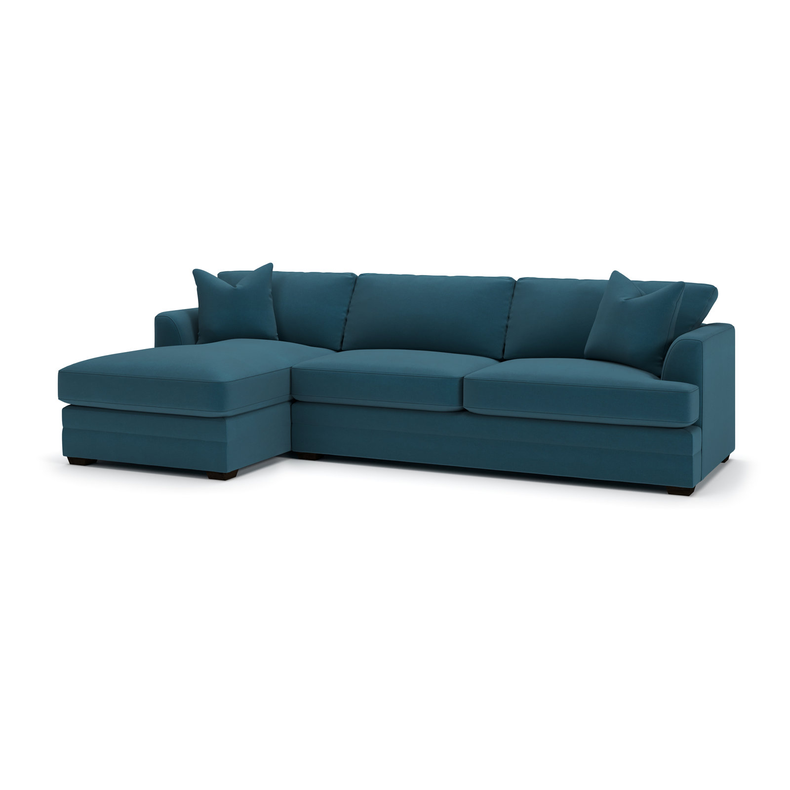 Edan Chaise Sectional, Left Hand Facing, Bayou Midnight Canvas