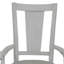 Chaise avec accoudoirs Carmelina en gris clair / blanc vieilli (ensemble de 2)
