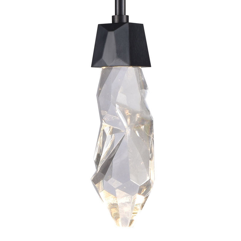 Angelus Pendant, Satin Brushed Black