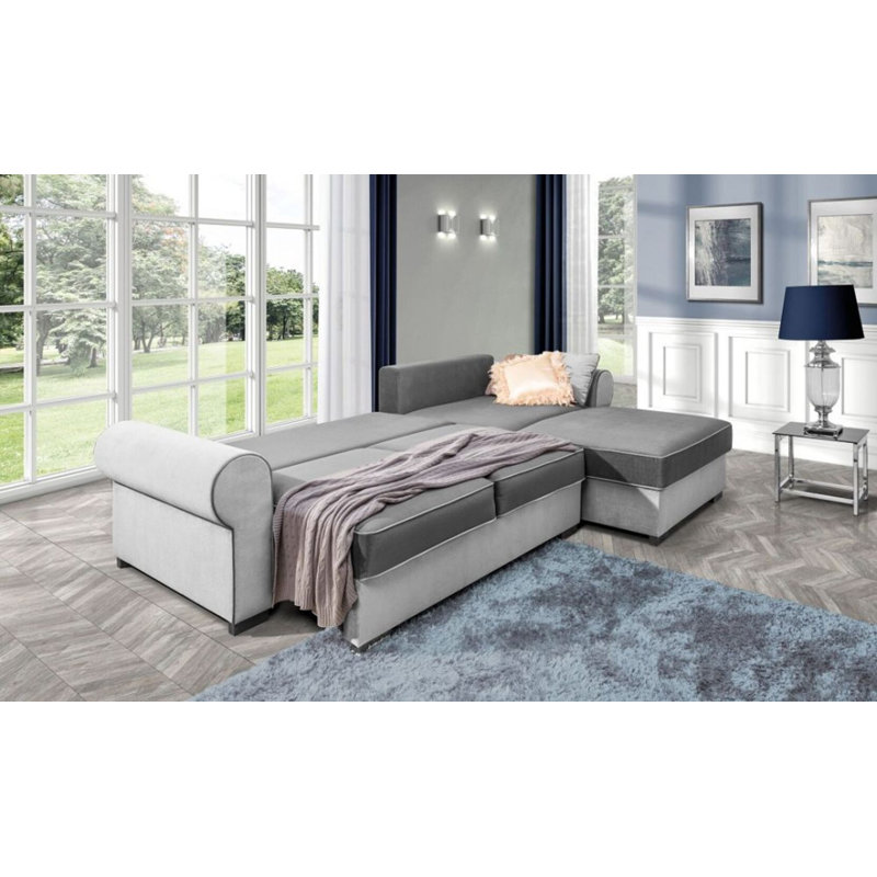 Aadyan 5 Seater Velvet Sofa Bed