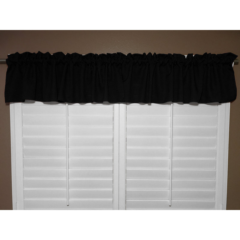 Cantonnière sur mesure l 58 po Pastorella, L 58 po x L 28 po, Noir