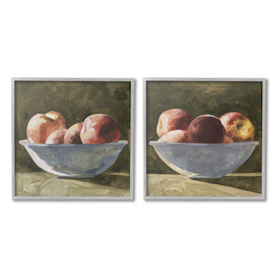" Bowls Of Apples Single Picture Frame " by Emma Caroline 2 - Pieces