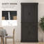 Garde-manger autoportant 71 po avec 4 portes et armoire, 71 po, noir