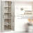 HOMCOM 63-inch 2-door kitchen storage cabinet, with 5 shelves and 2 adjustable shelves, freestanding storage cabinet, suitable for dining room, retro white