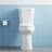 21" Two-Piece ADA Toilet, Elongated Bowl, 1.28 GPF Side Flush, Soft-Close Seat, Handicap & Senior Friendly Ceramic