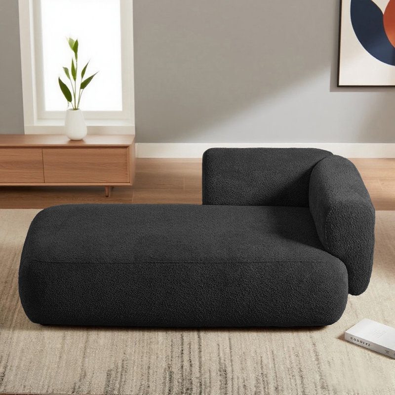 Lounge Chaise/large chaise lounge chair With Solid Wood Frame, Deep Seating & Soft Fabric, Living Room Indoor Accent Chair For Lounging & Reading,Boucle sofas