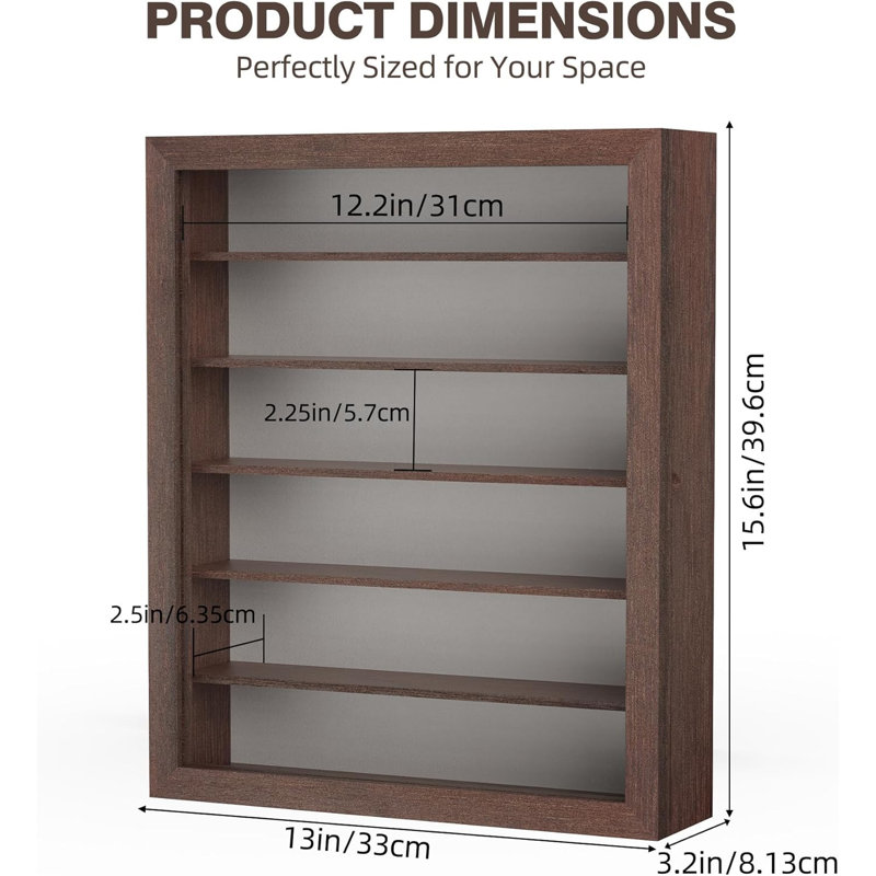 Boîte de rangement pour lunettes de soleil, Brown