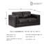 Ehitan 70' Genuine Leather Sofa