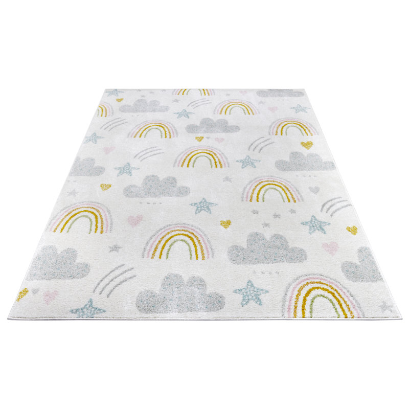 Adventures Children White Rug, Rectangular 160 x 235cm