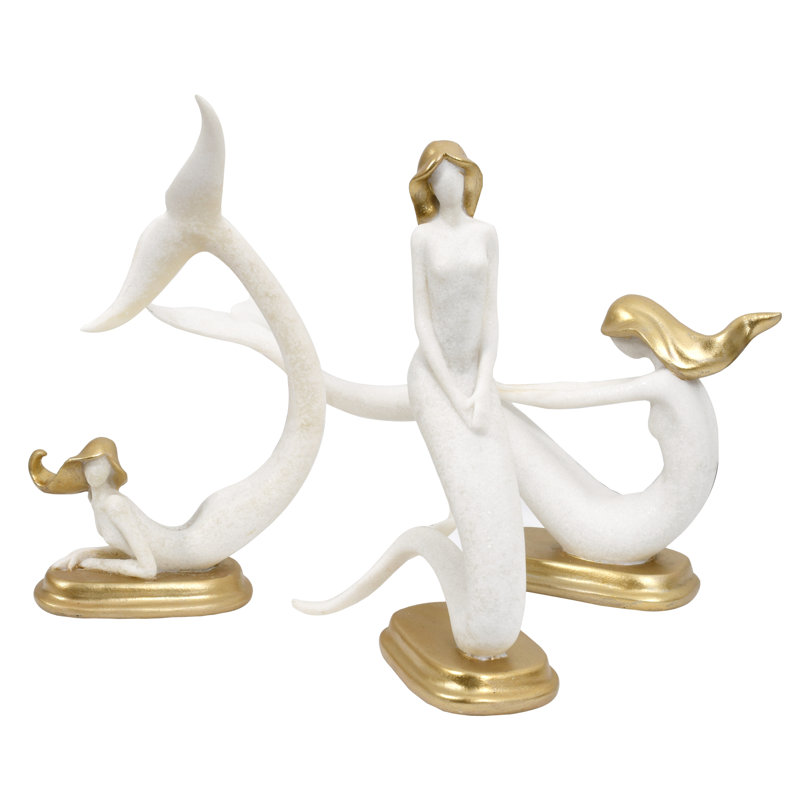 Ensemble de 3 figurines sirènes de la mer