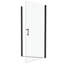 Matted Black Universal Pivot Shower Door - 1/4" Tempered Glass, 1 3/8" Adjustable, Stable System, Leak, Easy To Up Door, Clear 36000 Times Functionality Test, Install Method