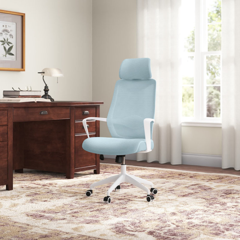 Faringdon Mesh Task Chair with Headrest, Blue