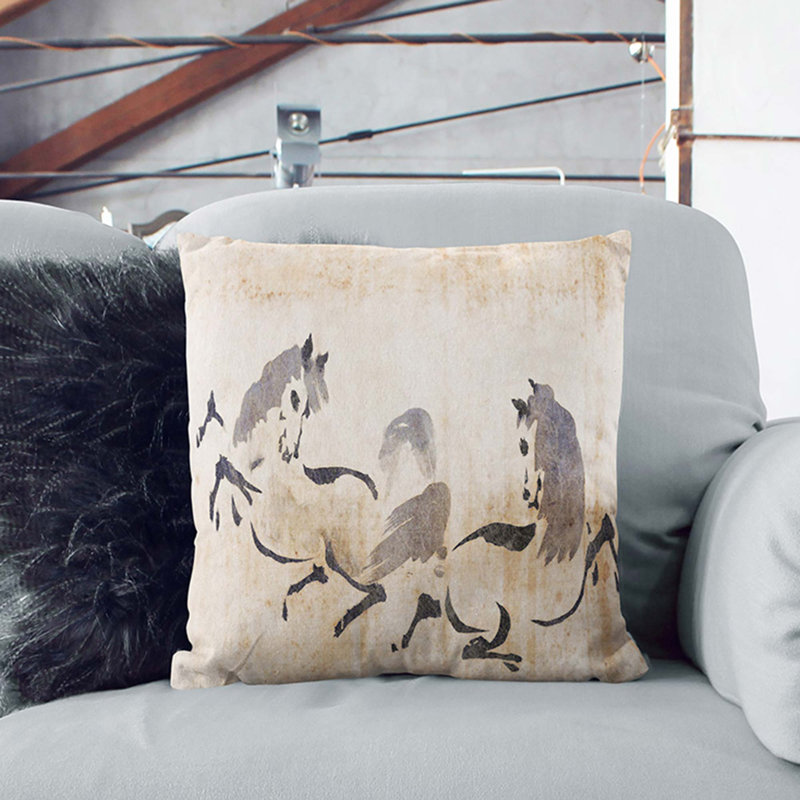 Square Throw Cushion, White, 55cm H x 55cm W x 20cm D