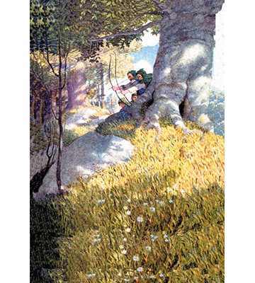 « ambush » par newell convers wyeth, reproduction d’art