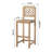 Ensemble de 3 tables de bar en teck avec table ronde de 40 po Monterey-94427849