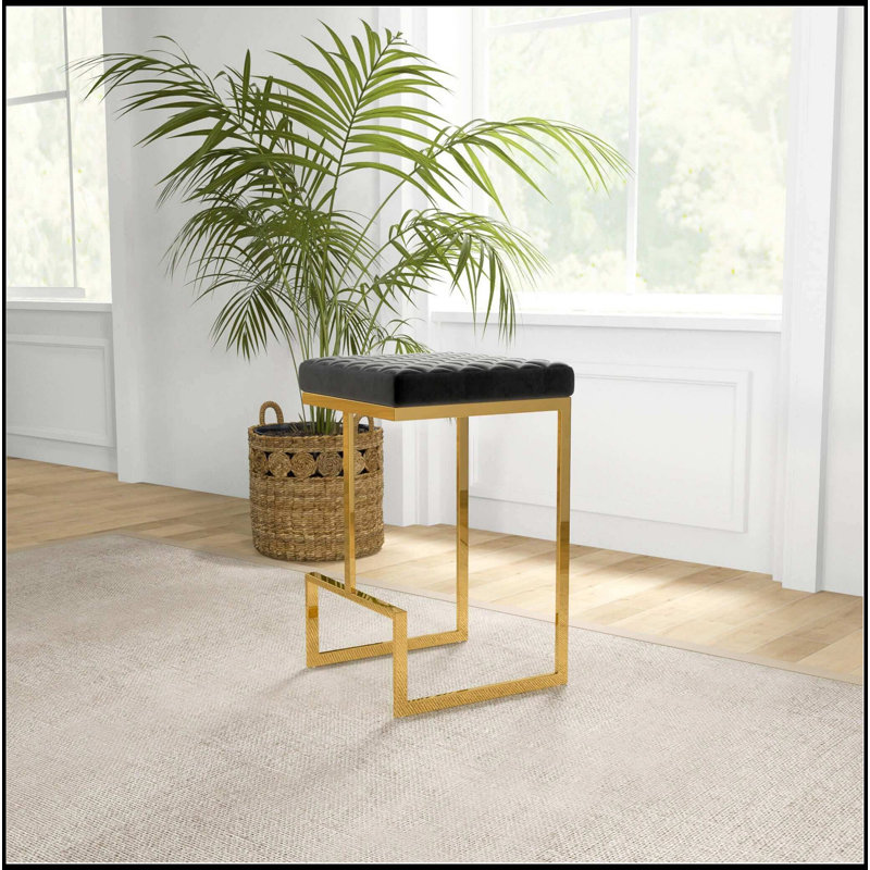 Tabouret rembourré Mid-Century