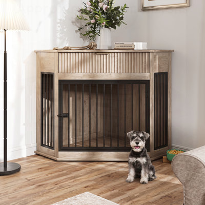 Meuble de coin en MDF pour petits / moyens chiens