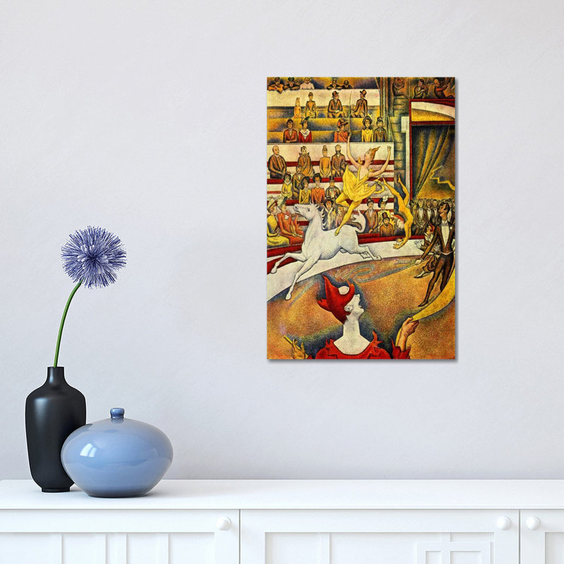 The Circus 1891 by Georges Seurat - Wrapped Canvas Painting, 45.72cm H x 30.48cm W x 1.905cm D