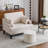 Upholstered Pouf 17.7"x17.7"x13.8"-1069679529