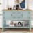Cambridge Series  Ample Storage Vintage Console Table With Four Small Drawers And Bottom Shelf For Living Rooms-91164932