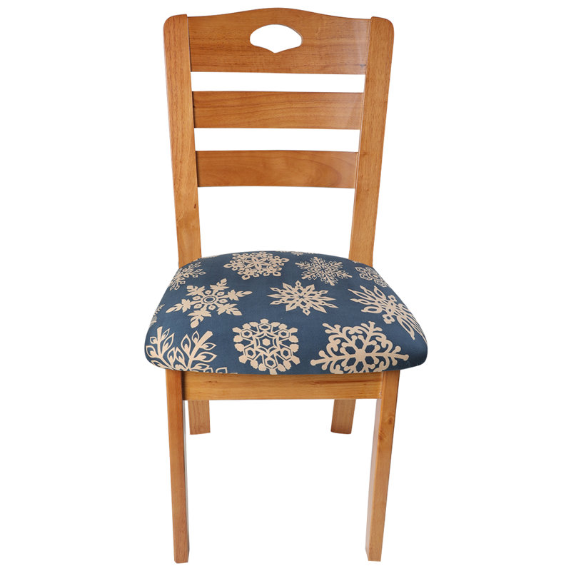 Housse pour chaise de salle à manger, Flocons de neige