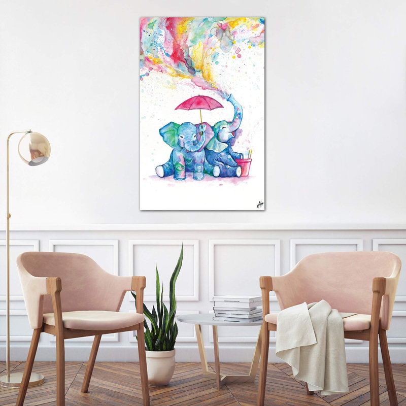 Double Trouble by Marc Allante - Wrapped Canvas Painting, 101.6 cm H x 66.04 cm W x 3.175 cm D