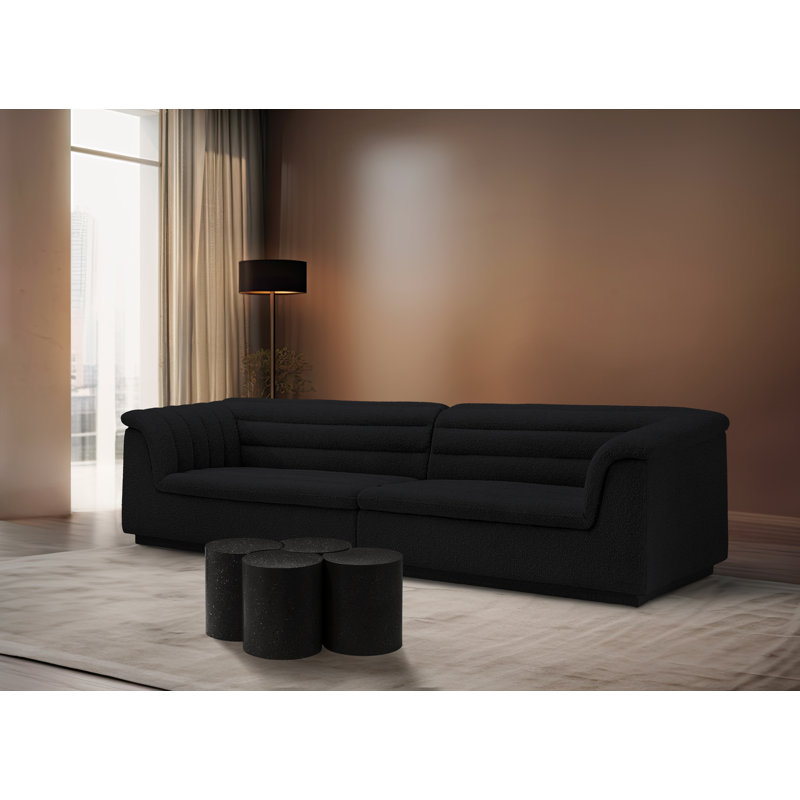 Ensemble de 4 tables de groupage Hylie, Noir, H 16 po x L 39 po x l 28 po