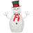 The Holiday Aisle® 36" Pre-Lit Sisal Snowman