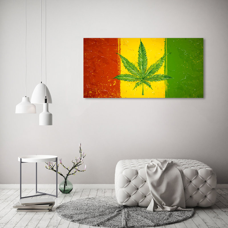 Rasta Flag - Wrapped Canvas Print