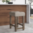 Locust Grove Upholstered Counter Stool with Solid Wood Frame