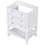 24" Bathroom Vanity Without Sink, Base Only, Solid Wood Frame Bathroom Storage Cabinet With 1 Drawer And 1 Open Shelf