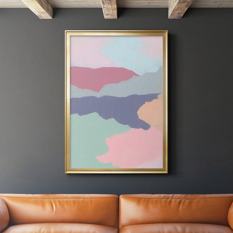 «Desert Prism II», reproduction encadrée de qualité supérieure - prête à être accrochée, Encadrement doré