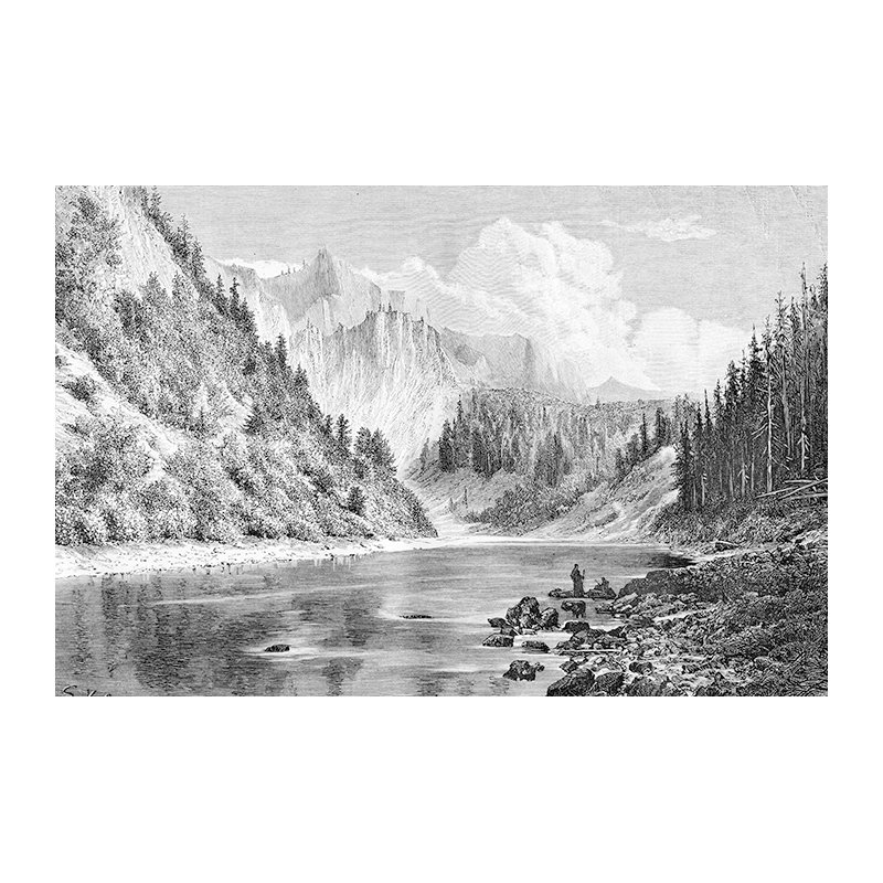 Cascada 2.5m x 2.5m Matte Mural, 360 x 250cm