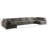 Jocqua Velvet U-Shaped Sectional Reversible-936614071