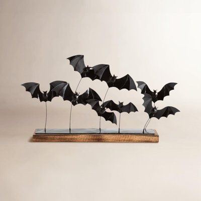 Metal Bat Centerpiece Accent
