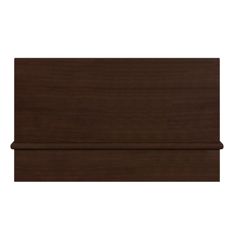 Soleil Wood Low Profile Platform Bed, Queen, Brown