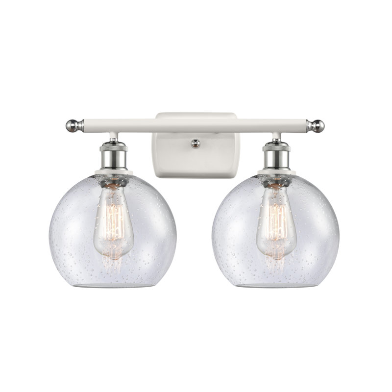 Almatine 2 - Light Vanity Light, White Polished Chrome, Incandescent