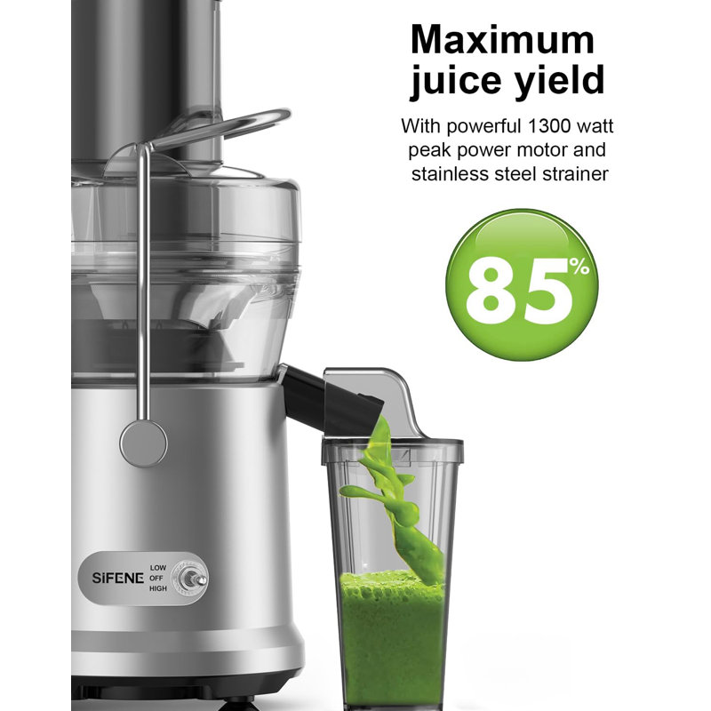 Centrifugal Juicer Machine, Rapid 1000W Juice Extractor, Large 3.2'' Feed Chute For Whole Fruit & Veg Juicing, Easy To Clean, Powerful Motor For Fast Juicing
