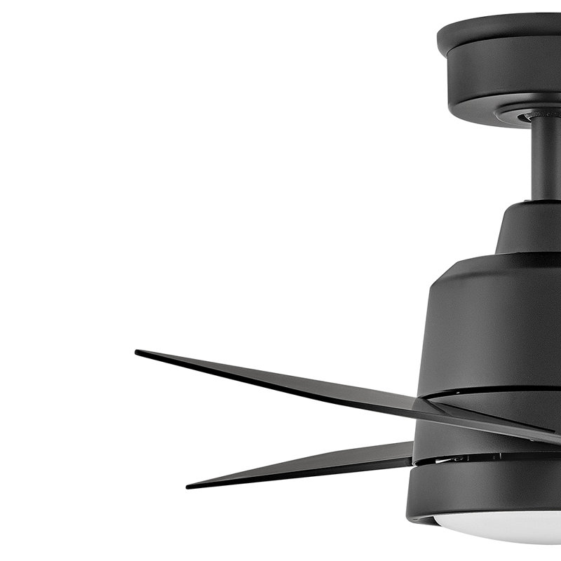 Chet 36-in Indoor/Outdoor Smart Ceiling Fan with Remote & Integrated LED, Matte Black