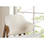 Chaise d'appoint moderne avec dossier à oreilles Mid-Century